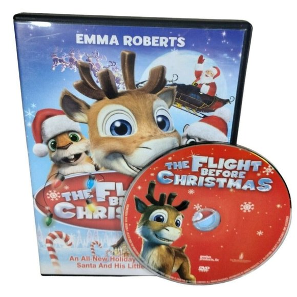 The Flight Before Christmas Cartoon Animation DVD 2008 Emma Roberts Santa Claus - Picture 1 of 3